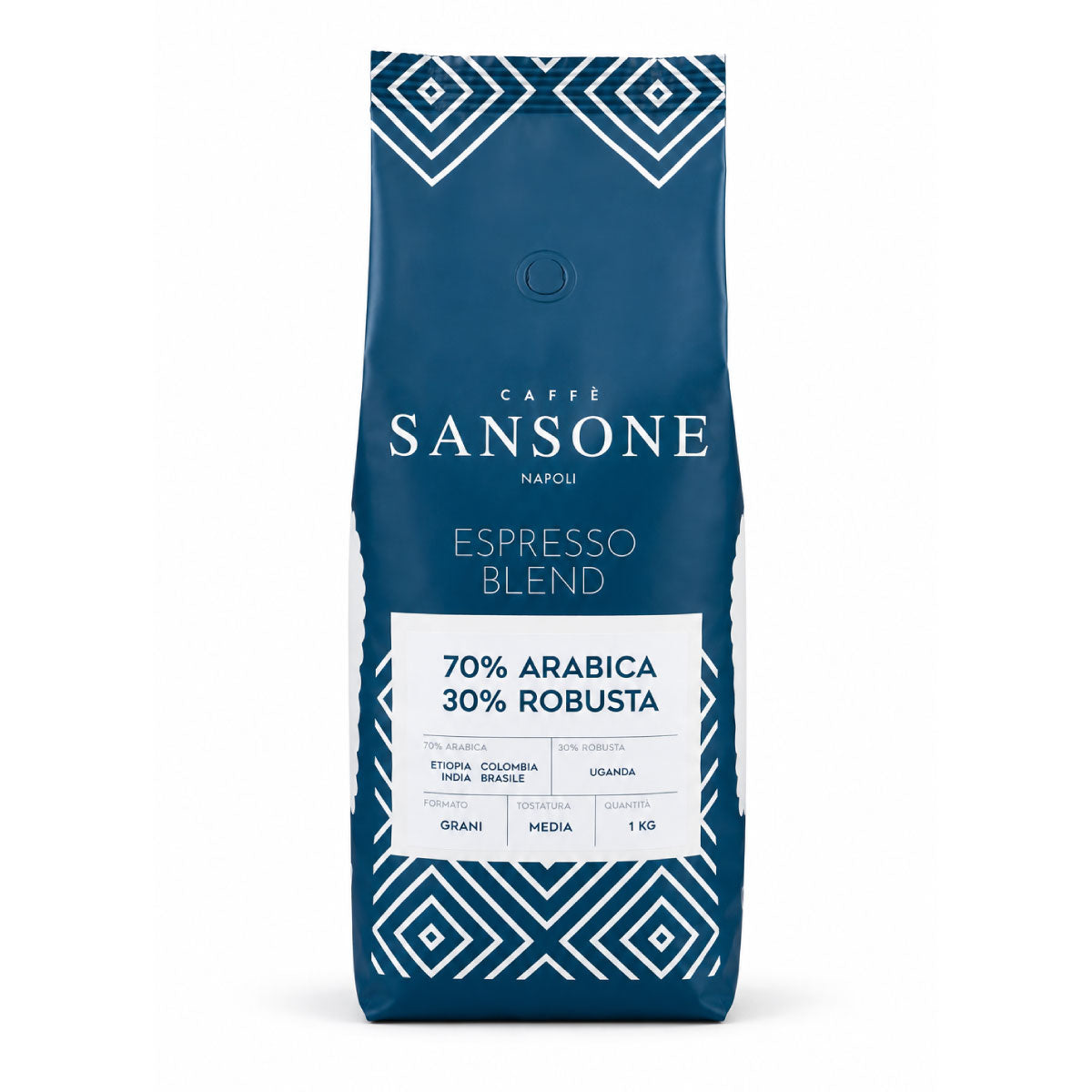 Espresso Blend 70% Arabica 30% Robusta in grani - Caffè Sansone confezione da 1 kg