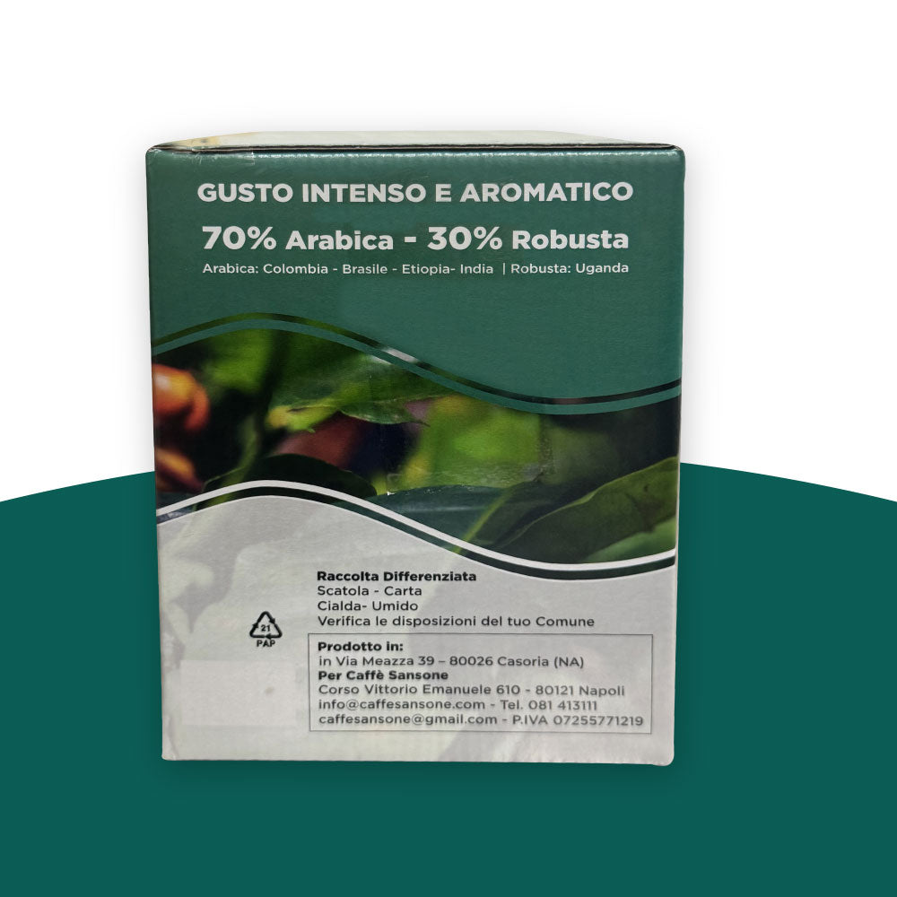 50 Cialde Caffè Biodegradabili ESE 44mm - Blend 70% Arabica 30% Robusta