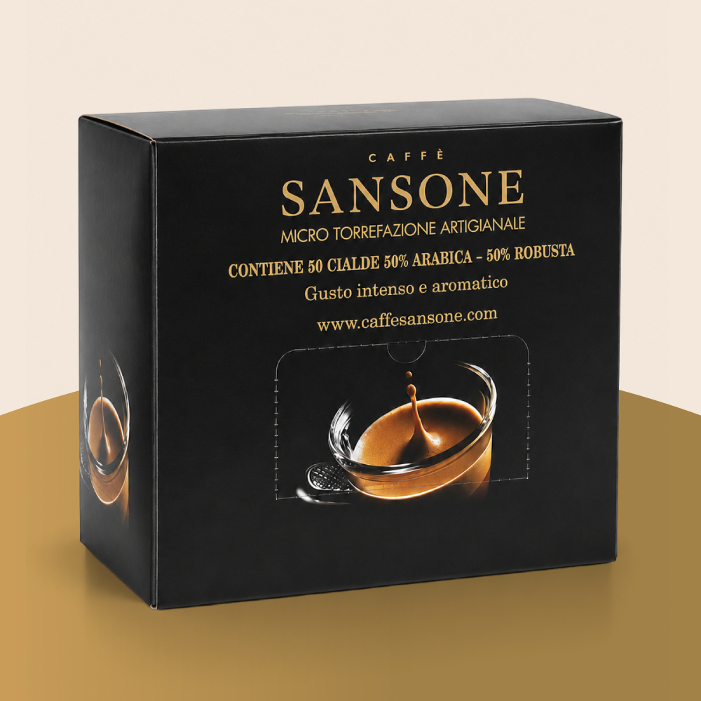 50 Cialde Caffè Biodegradabili , 50% arabica - 50% robusta