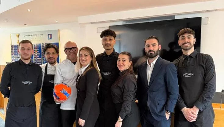 Il team di Caffè Sansone e Terrazza Calabritto all'Assemblea della Lega Serie A a Milano