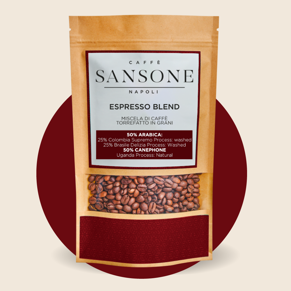 Espresso Blend 50/50 Arabica Robusta Canephone in grani - Caffè Sansone