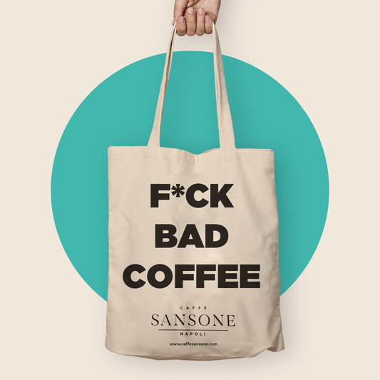 Shopper Tote Bag F*ck Bad Coffee - Caffè Sansone